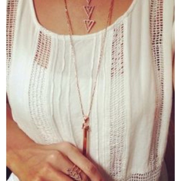 Stella & Dot | Retired Rosegold Rebel Pendant Necklace - Picture 8 of 9